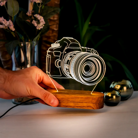 Camera Acrylic LED Lamp