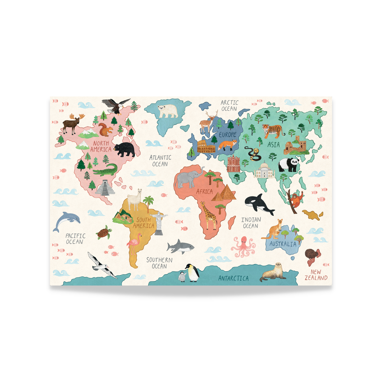 World Map Floor Puzzle - Mindful And Co Kids USA