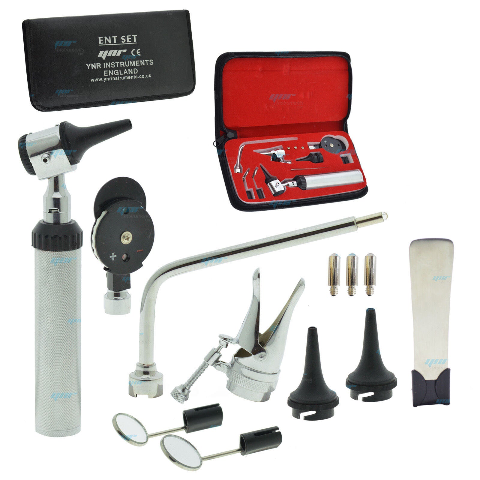 YNR ENT Opthalmoscope Ophthalmoscope Otoscope Nasal Larynx Diagnostic Set CE Mrk