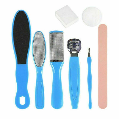 Foot Scraper, Hard Skin Callus Remover Foot File Feet Care Pedicure Set  Callus Shaver with 10PCS Replacement, Foot File Head, Dead Skin Fork,  Toenails Lifter and Storage Case 