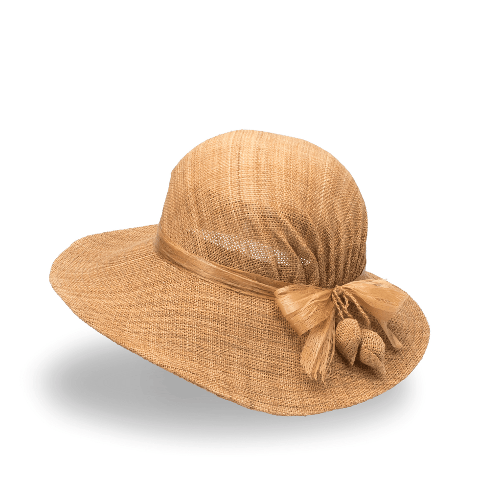 日本最古の織物、しな織、シャポーすだ、しな布帽子女性用 - ハット