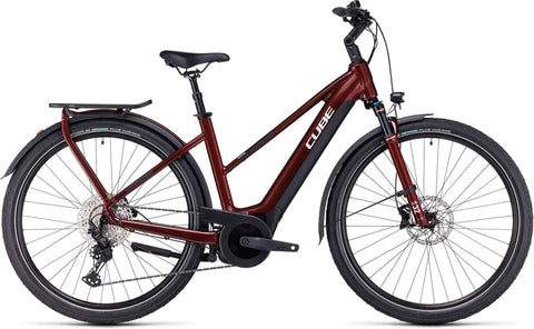 CUBE TOURING HYBRID EXC 625 RED/WHITE 2023