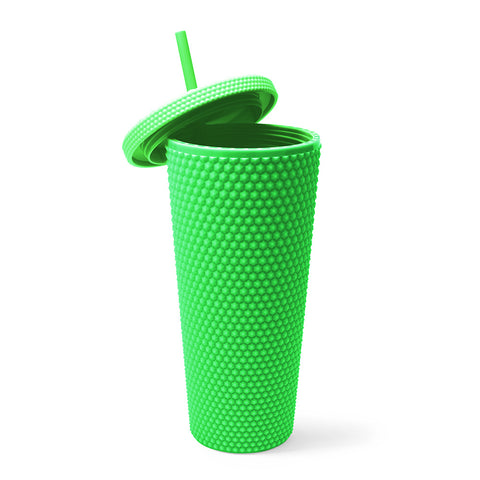 Patterson Cup with Built-in Straw Small Green