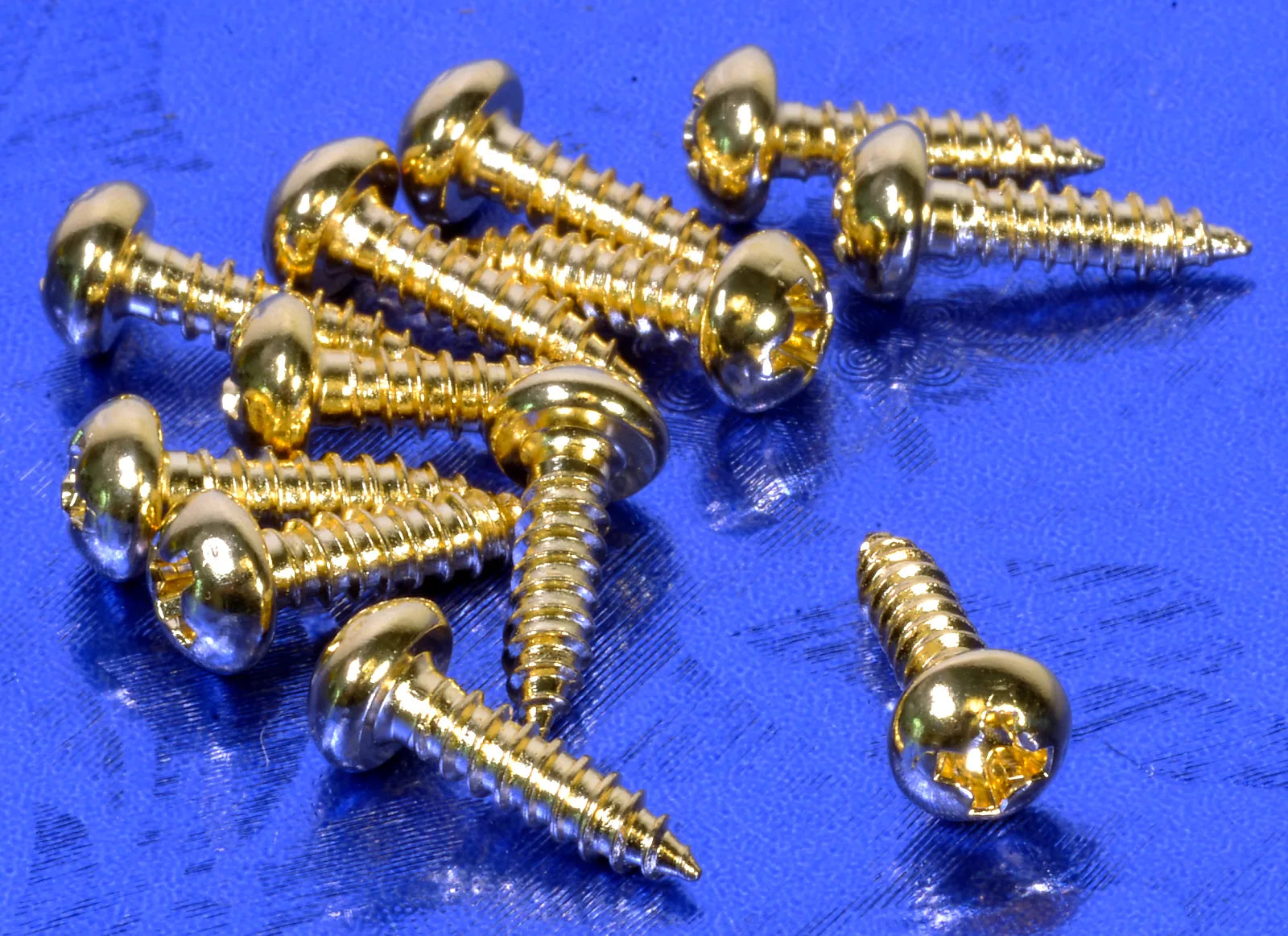 Generic Gold Tailpiece Mounting Screws .561" Long X 12, #561G