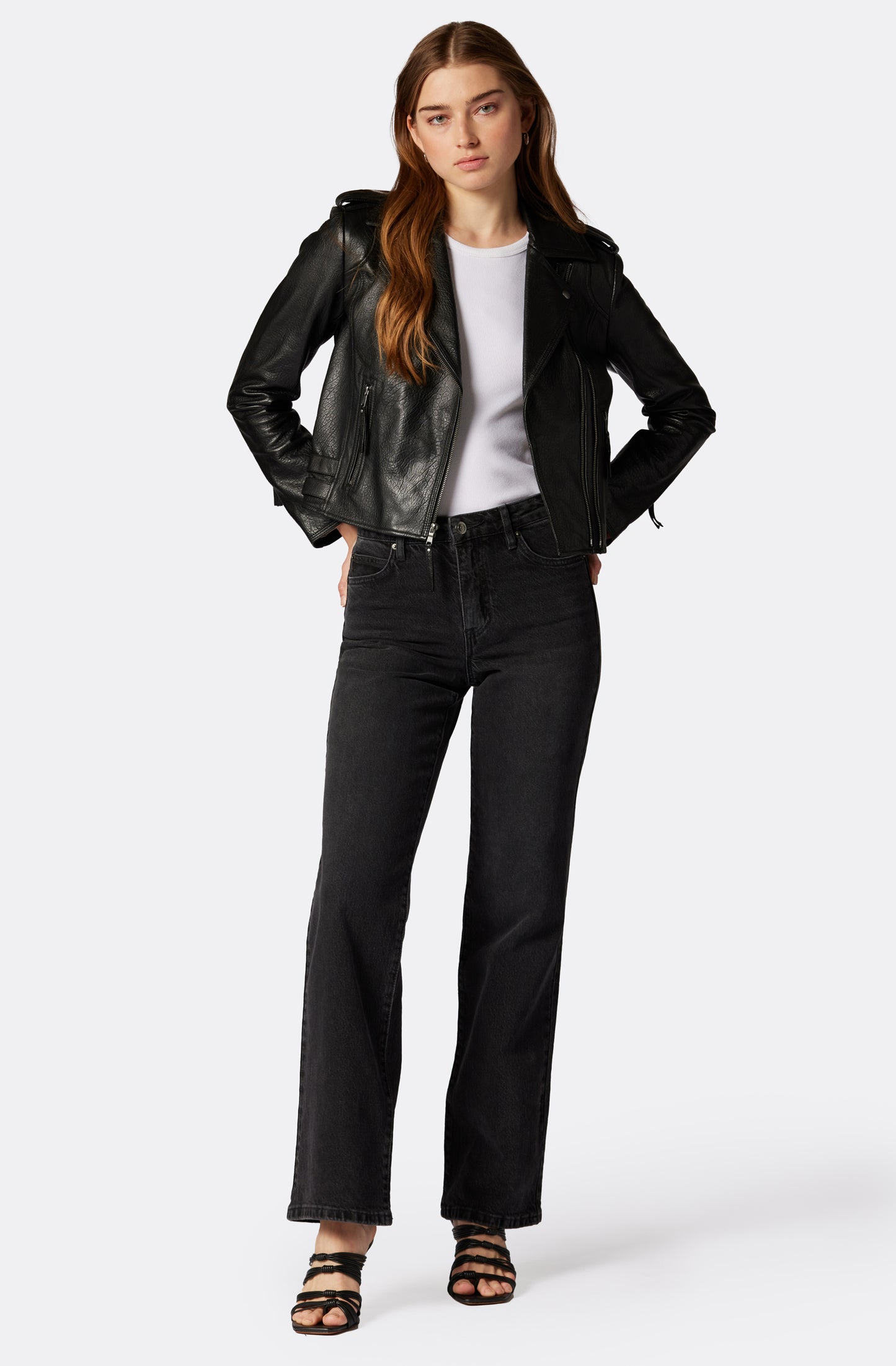 Women's Black Leather Leolani Jacket – Joie
