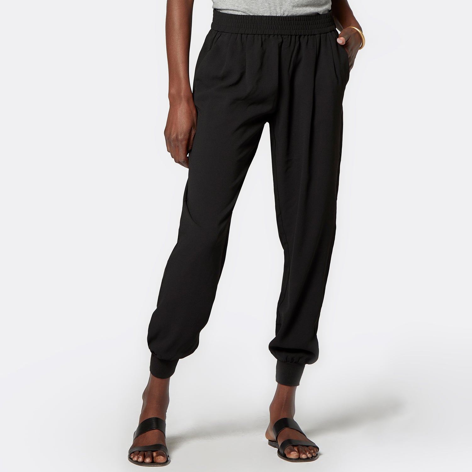 Women's Black Polyester Mariner Pant – Joie