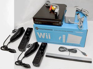 Nintendo Wii Game System w/ Controllers Supports GameCube Console Bundle  RVL-001