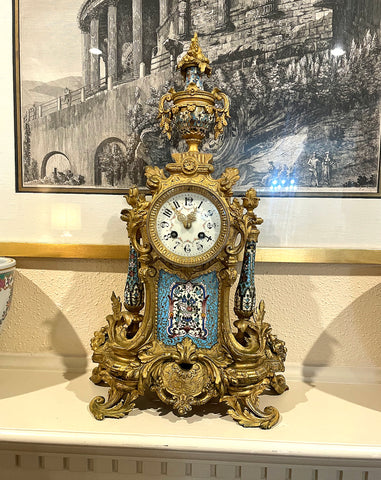 antique mantle clock estate sale
