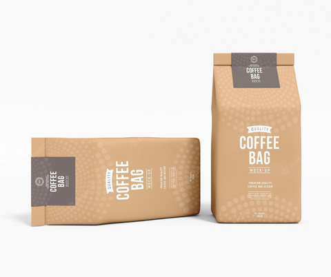private label coffee packaging mockup 