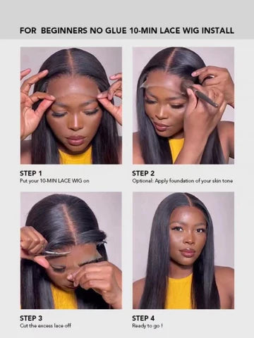 How to wear a wig a 100% Human Hair Wig