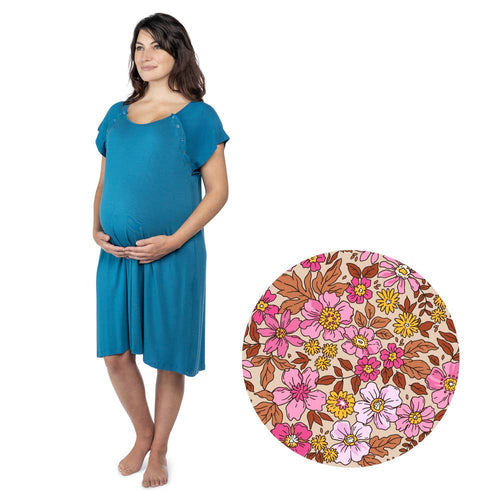 Rose Mommy Labor and Delivery/ Nursing Gown