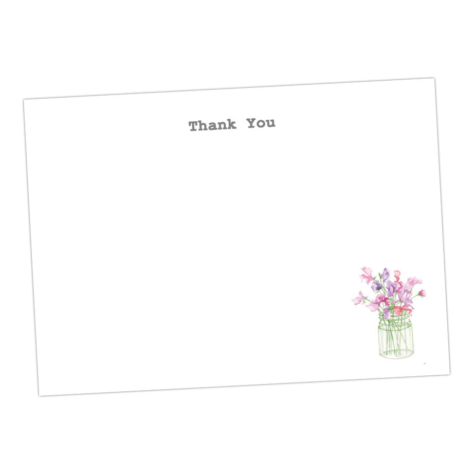 Sweet Pea Note Card Crumble & Cores