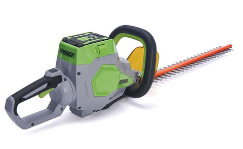 Angled image of the Warrior Eco 60v Cordless 61cm Hedge Trimmer