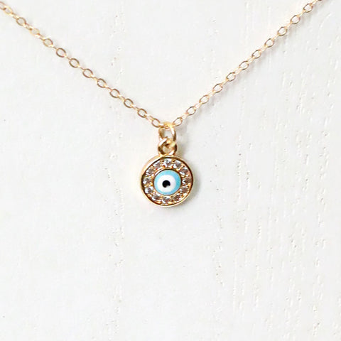 Evil Eye Charm Necklace by the Gilded Witch
