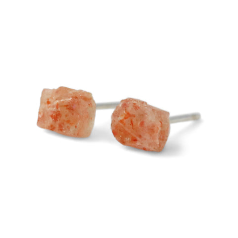 sunstone stud earrings