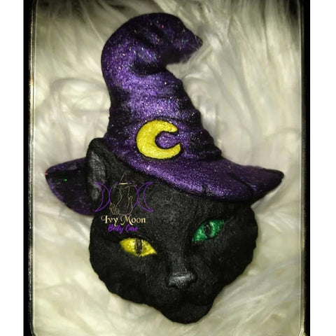 witchy black cat bath bomb from ivy moon body care