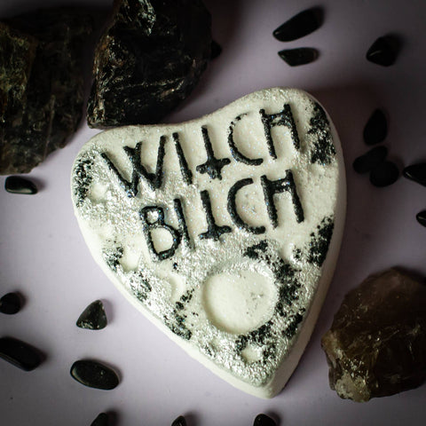 witch bitch mini planchette bath bomb from crescent city swoon