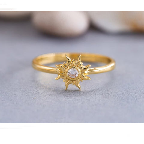 ers jewelry design gold sun ring