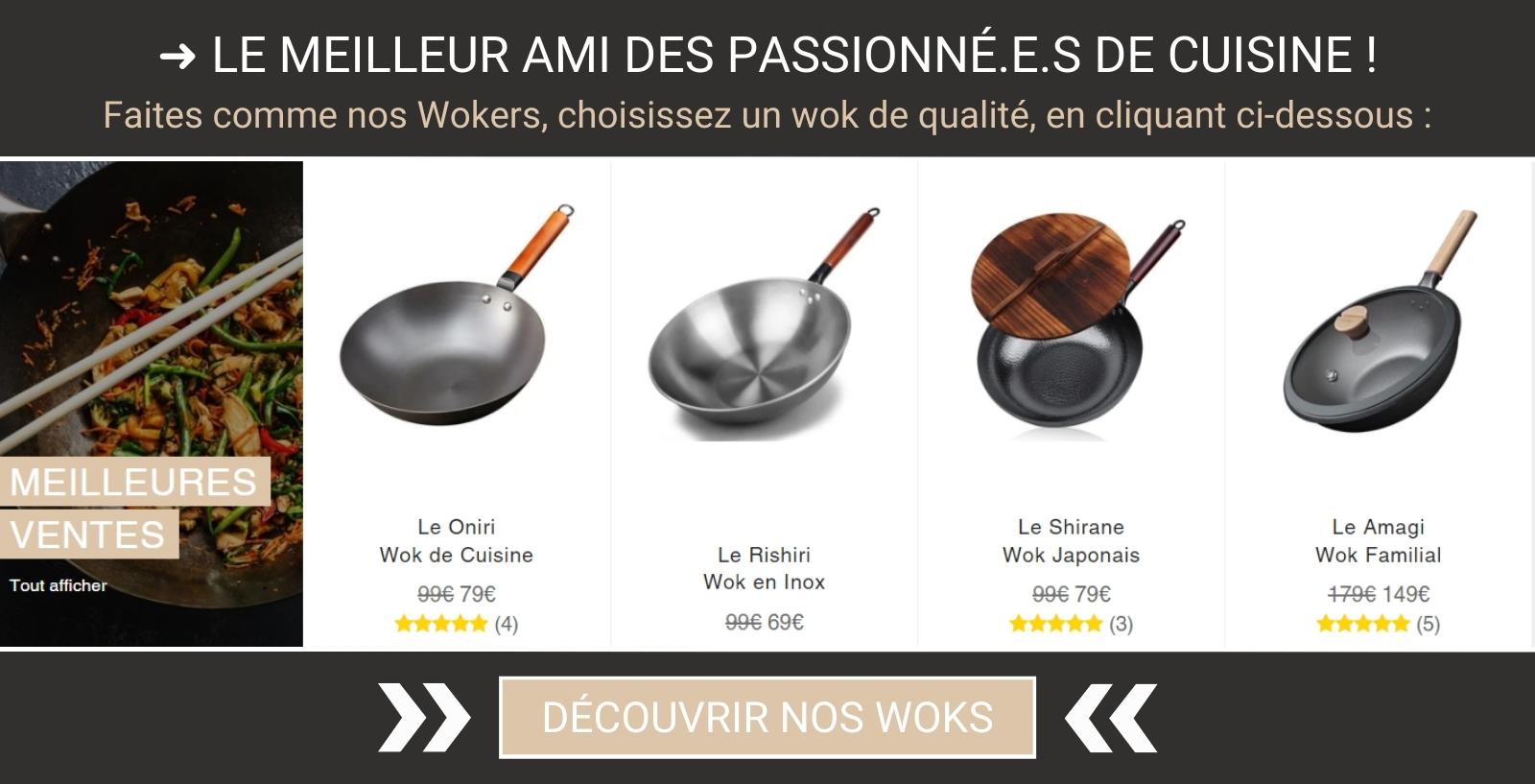 Retrouvez notre selection de woks