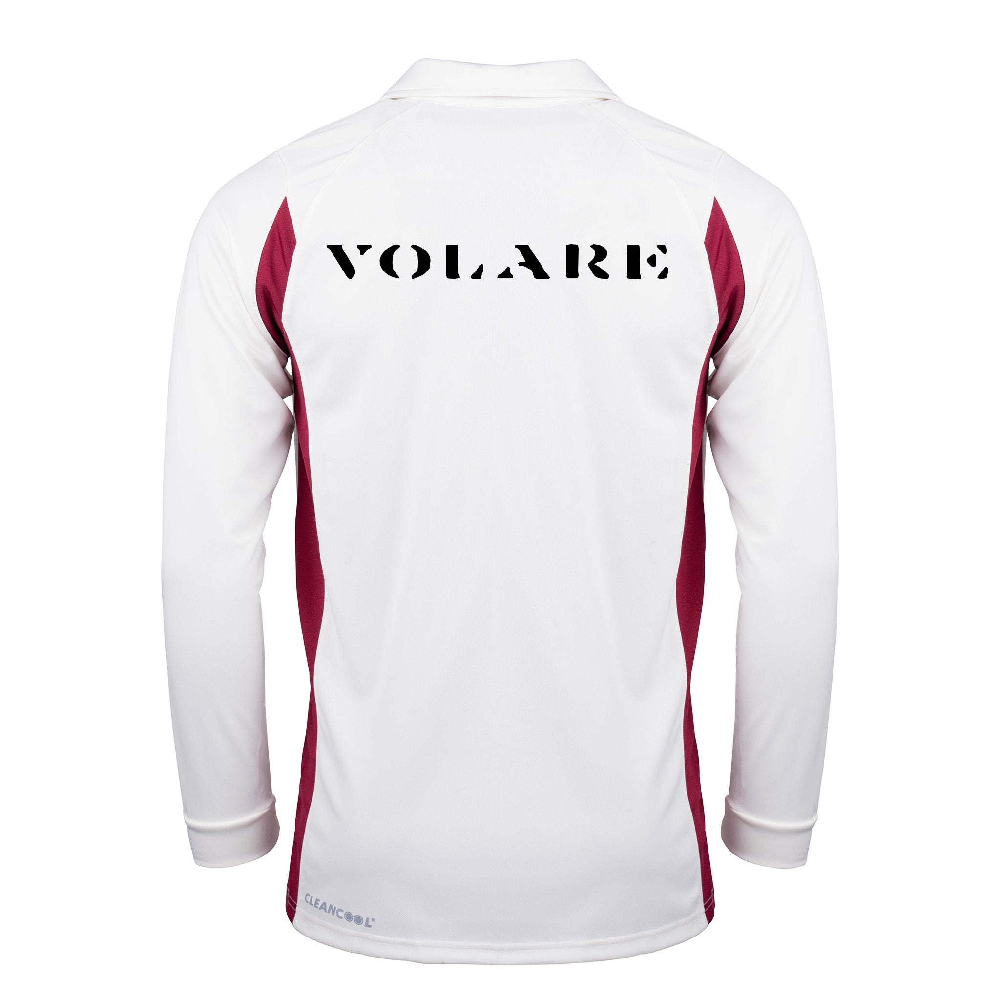 Blenheim Park CC Long Sleeve Playing Shirt: Ivory/Maroon