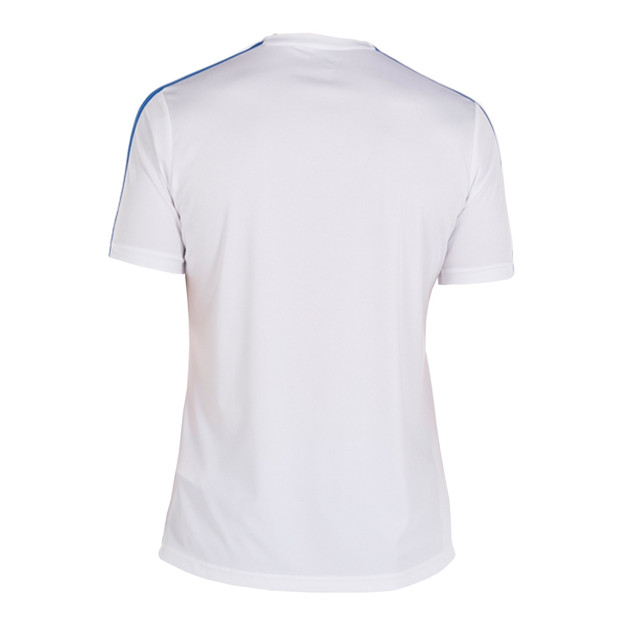 Joma Academy III S/S Football Shirt: White/Royal Blue