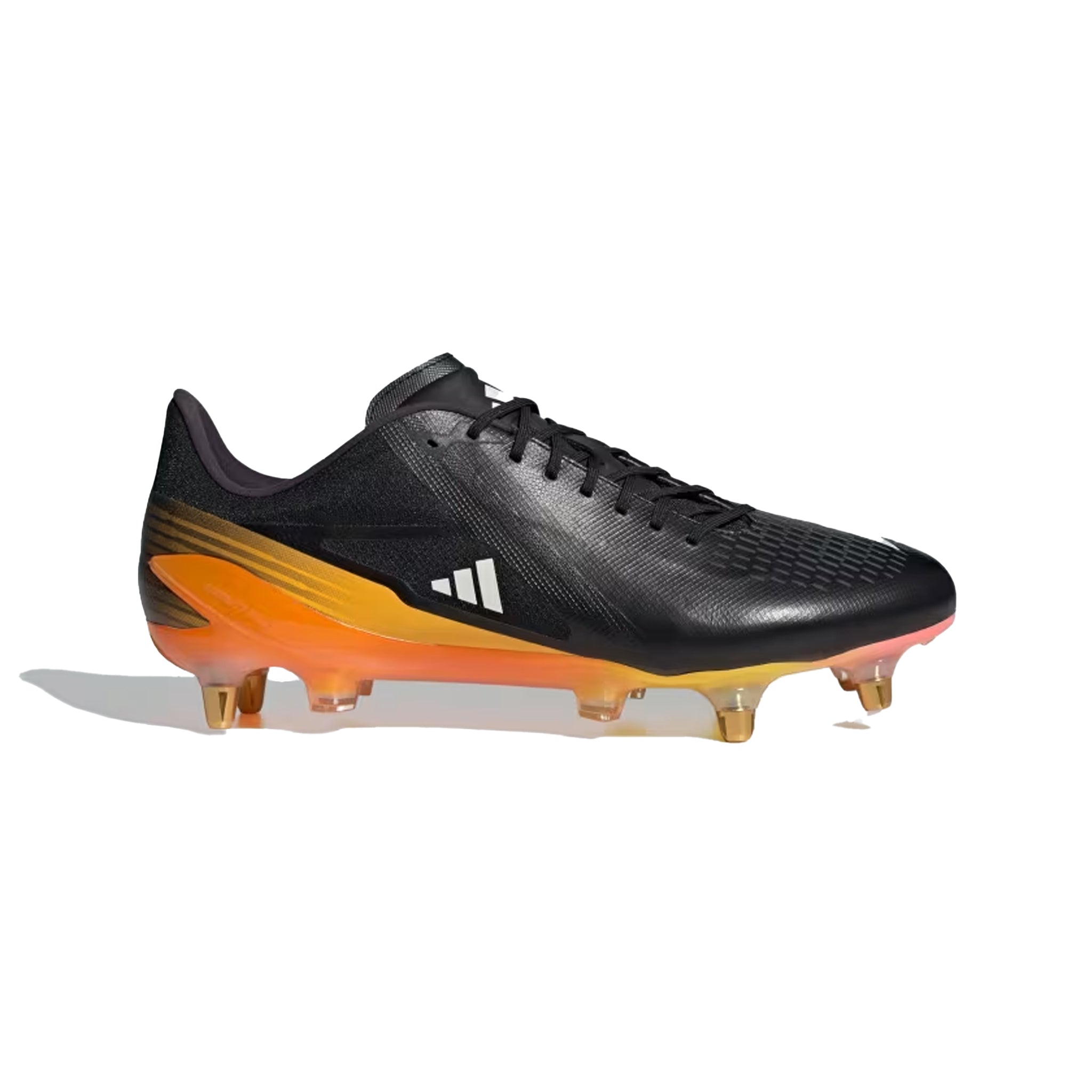 Adidas Adizero RS-15 Pro SG Rugby Boots 2024: Black/Spark