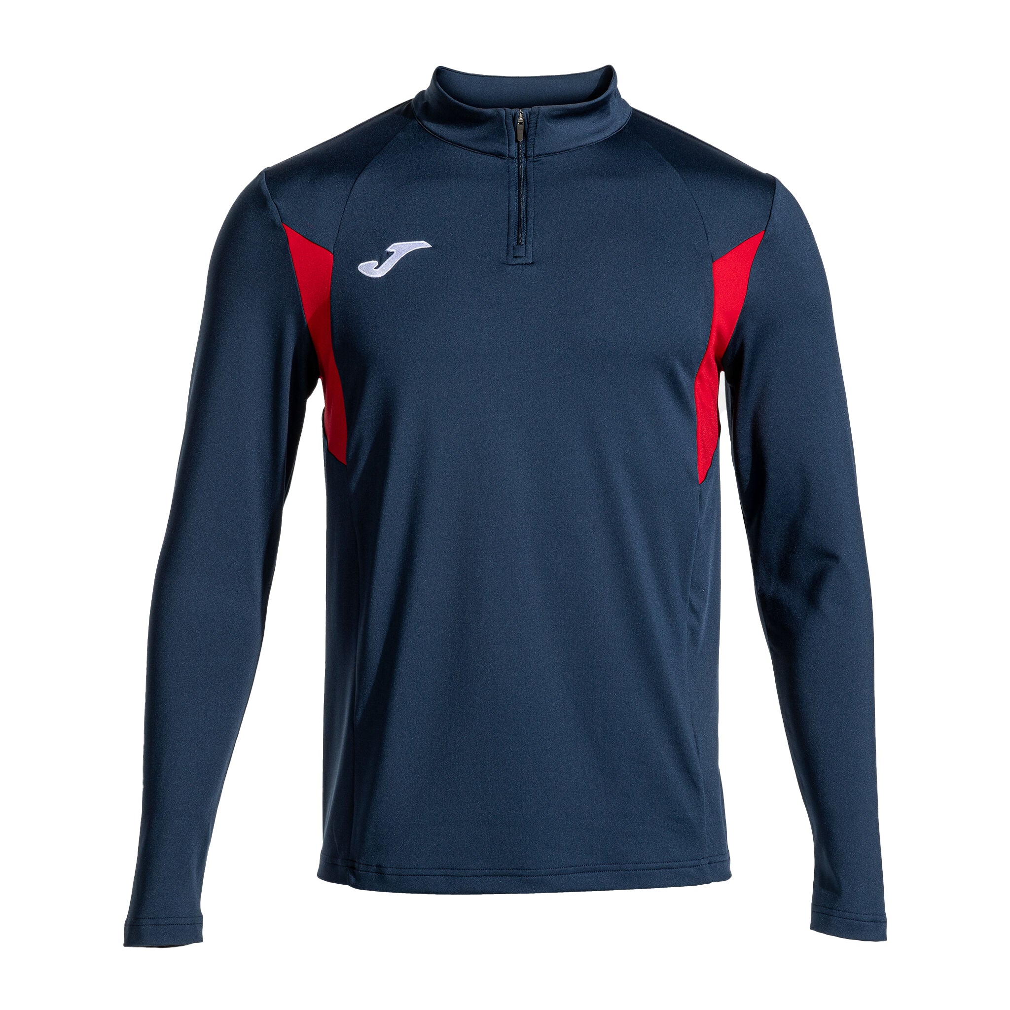 Joma Winner III Half Zip Midlayer: Navy/Red