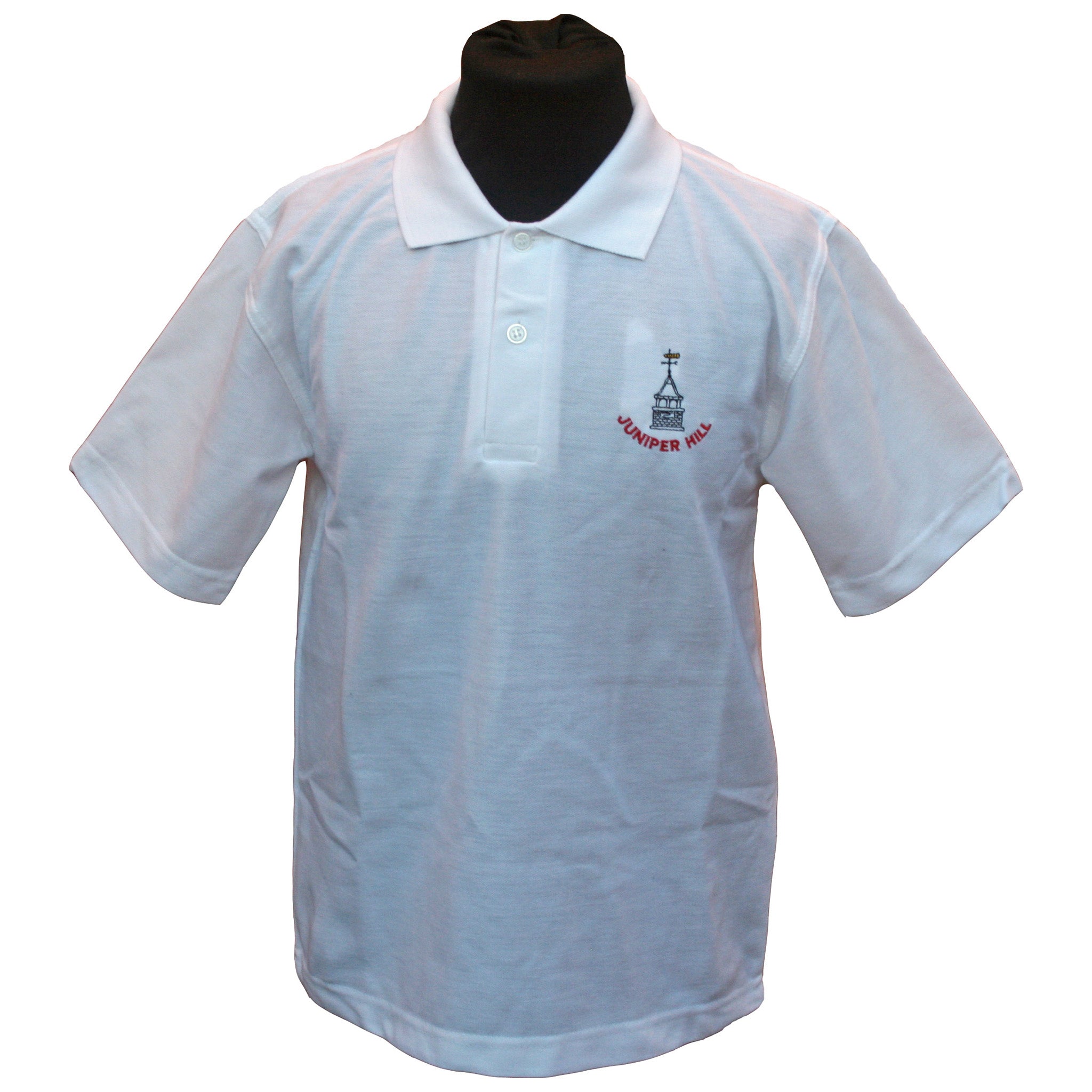 Juniper Hill School Polo: White