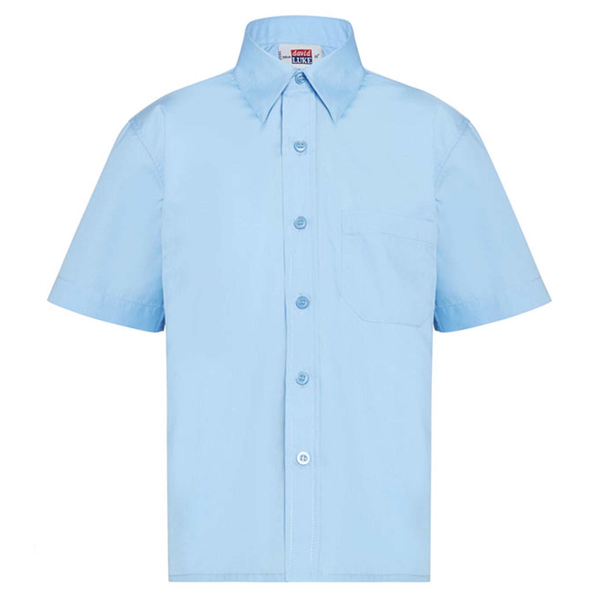 Boys Short Sleeve Shirt (Twin Pack): Blue