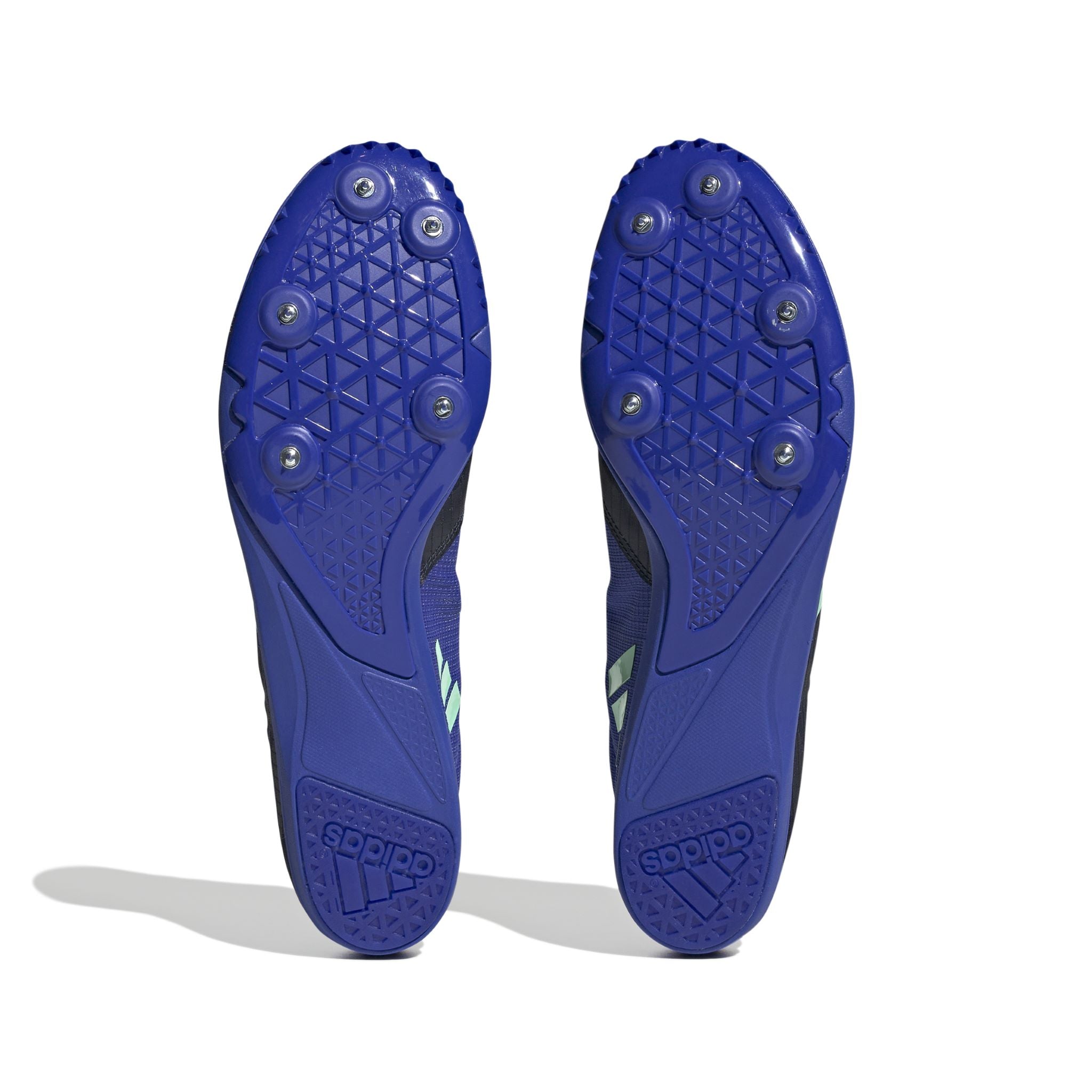 Adidas Distancestar Mens Running Spikes: Black/Blue