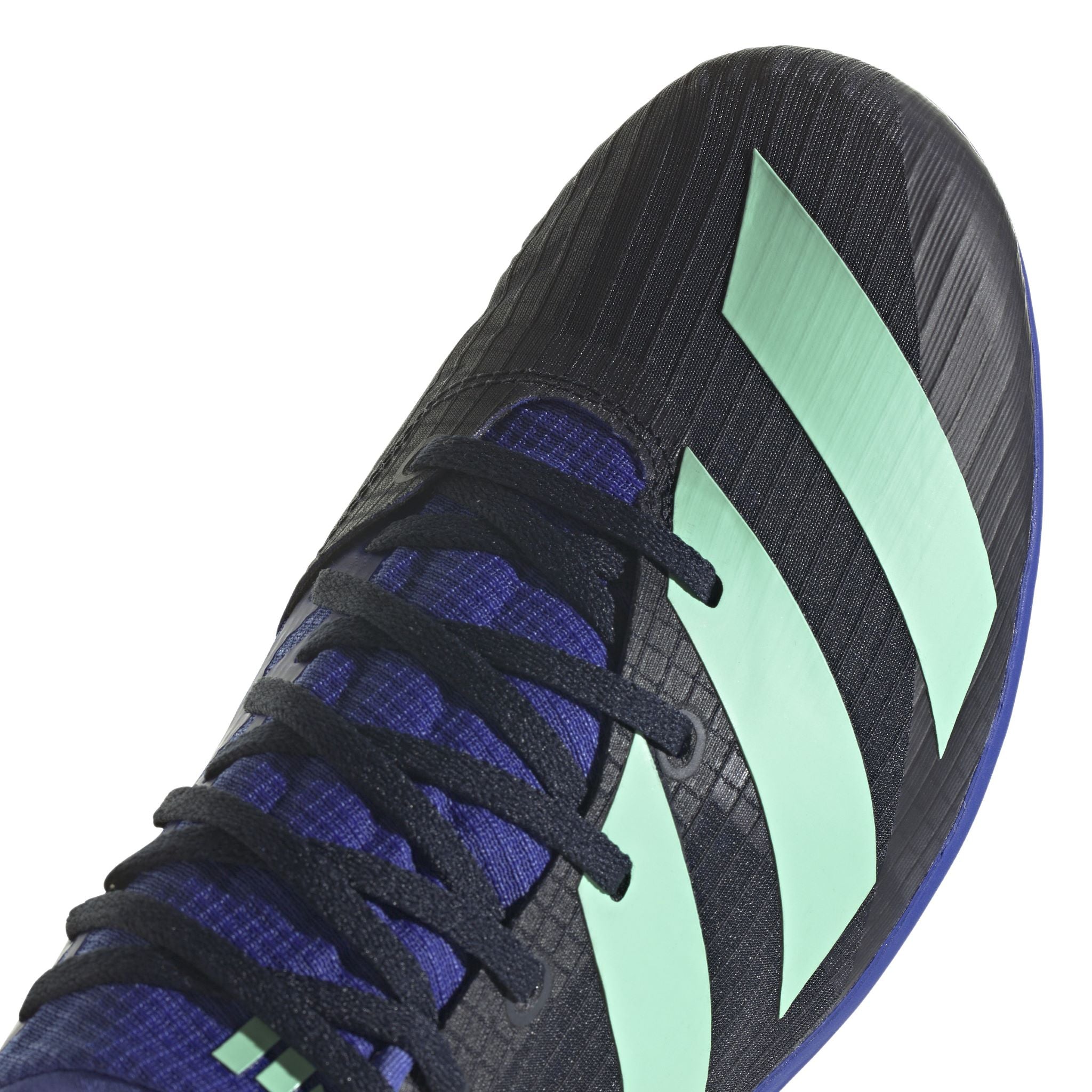 Adidas Distancestar Mens Running Spikes: Black/Blue