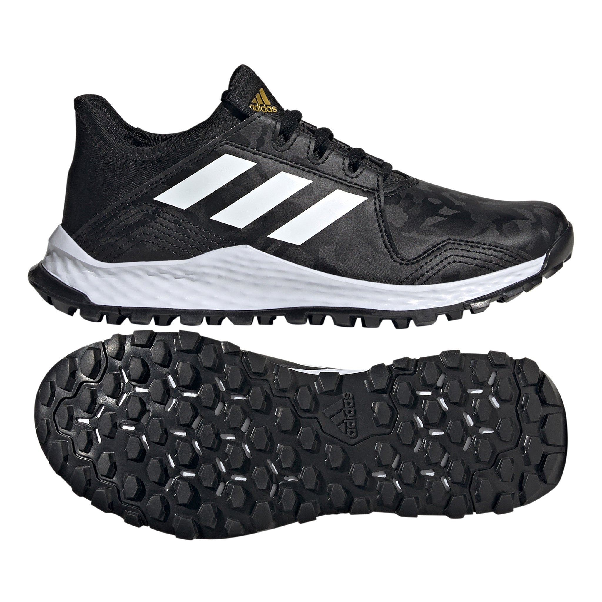 Adidas Youngstar Junior Hockey Shoes : Black