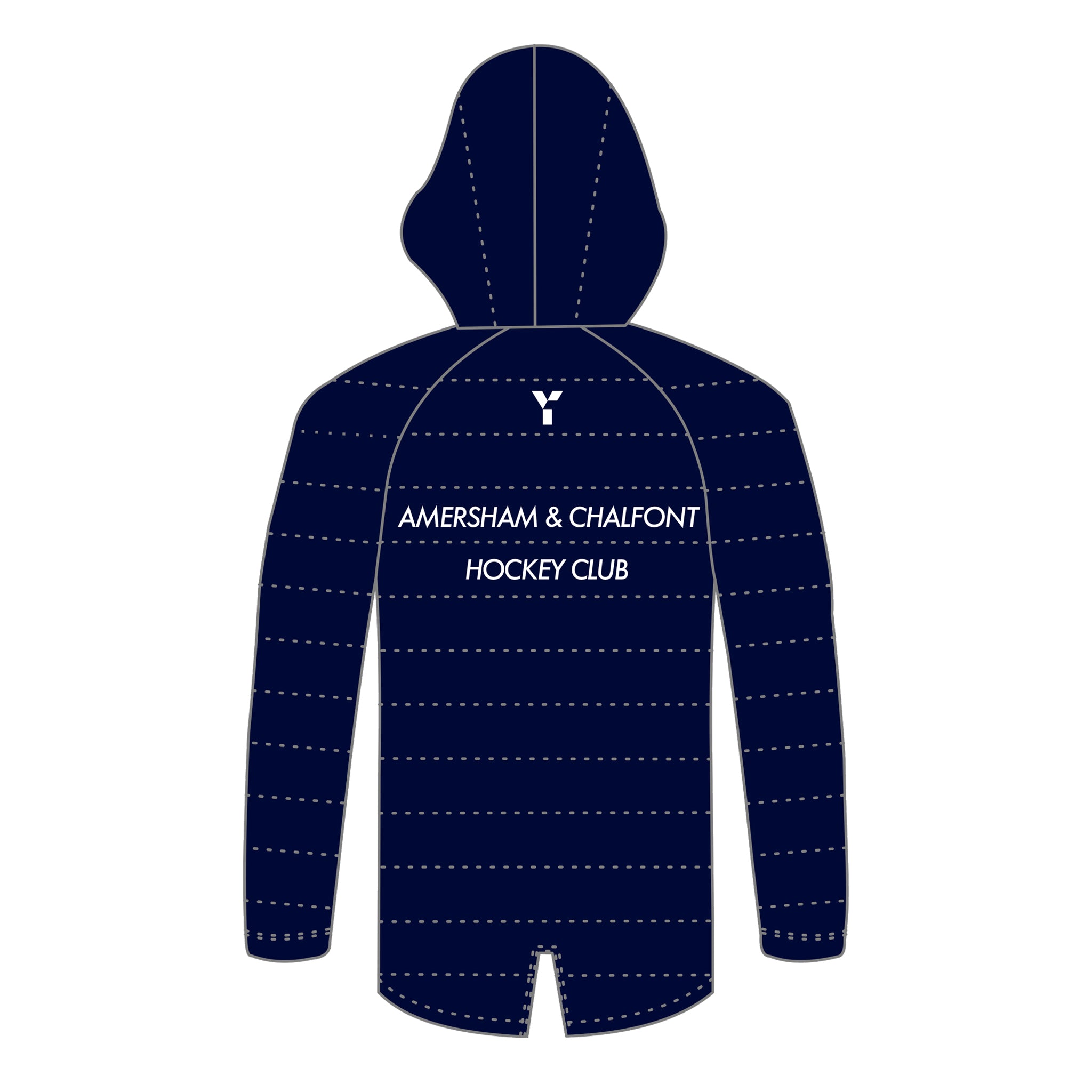 Amersham and Chalfont HC Y1 Senior Bench Jacket:  Navy