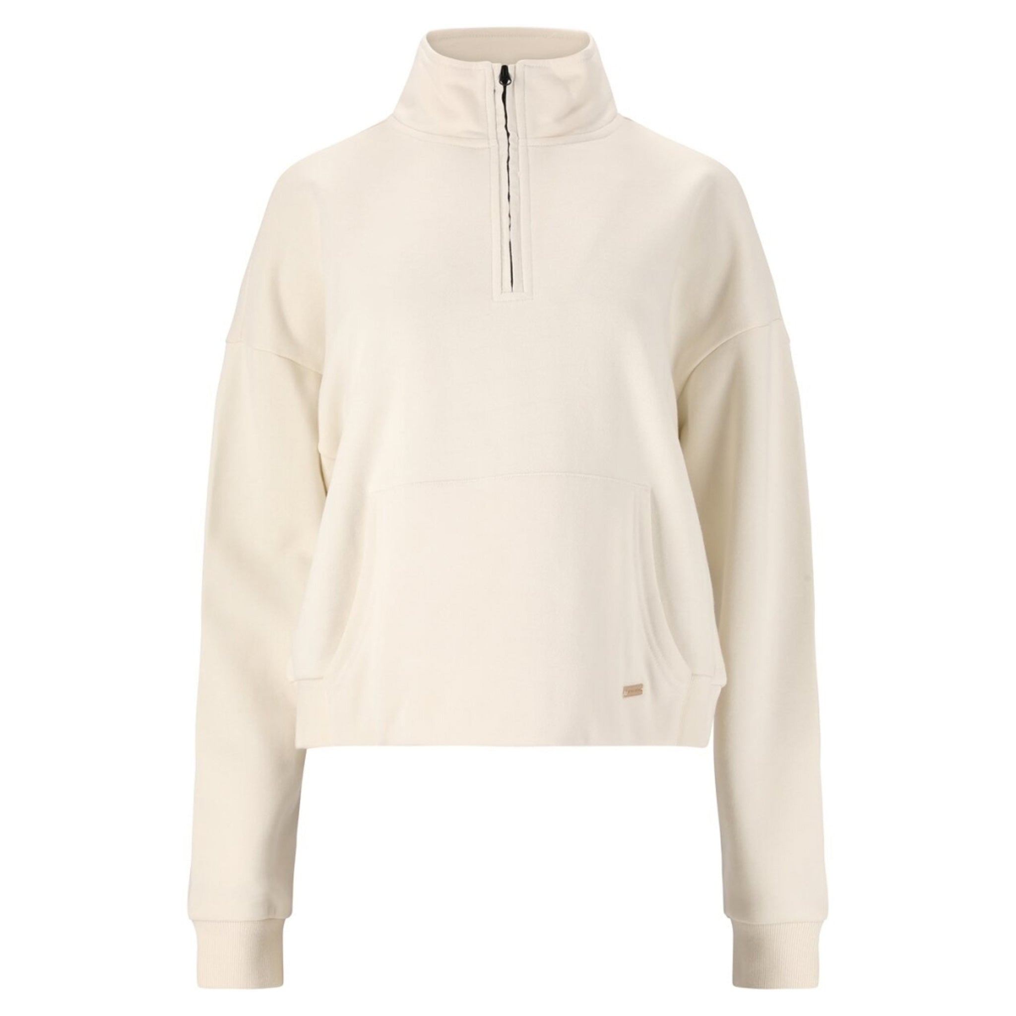 Athlecia Cinzia Womens Half Zip Sweatshirt: Whisper White