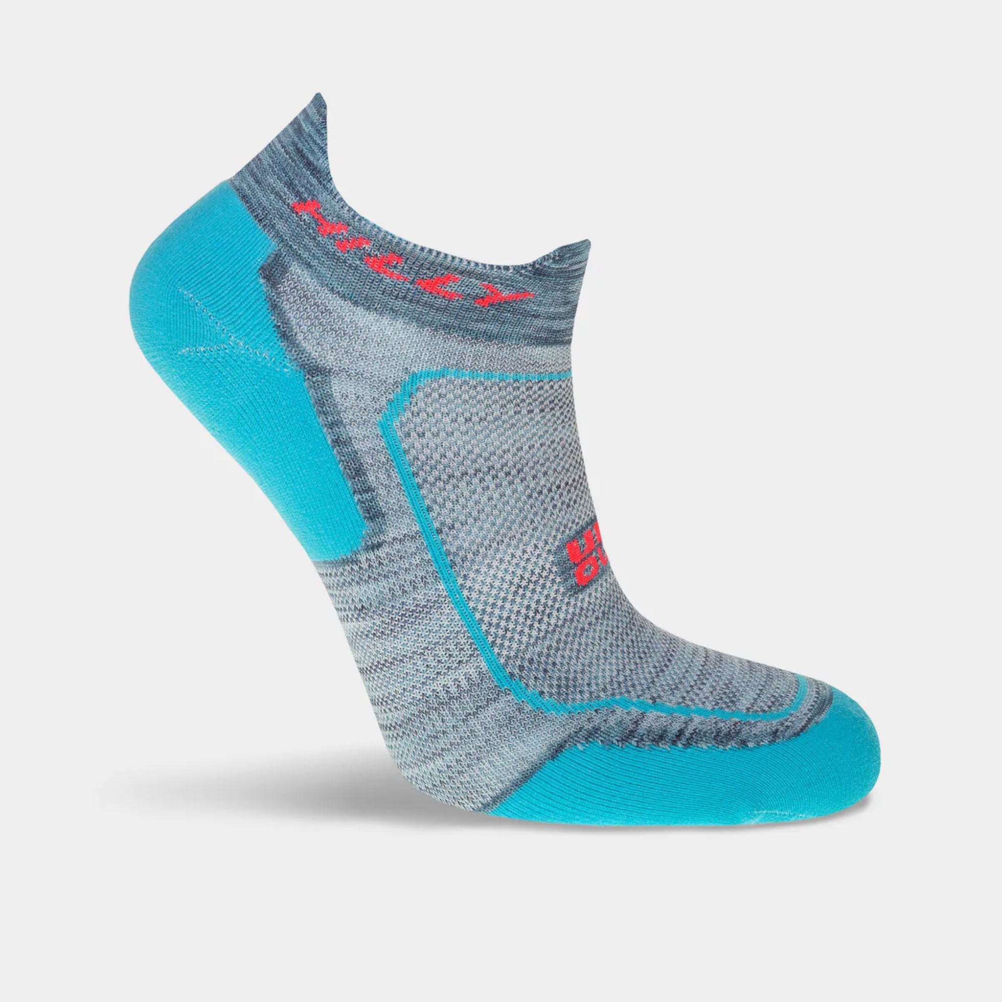 Hilly Active Socklet Min: Peacock/Hot Pink