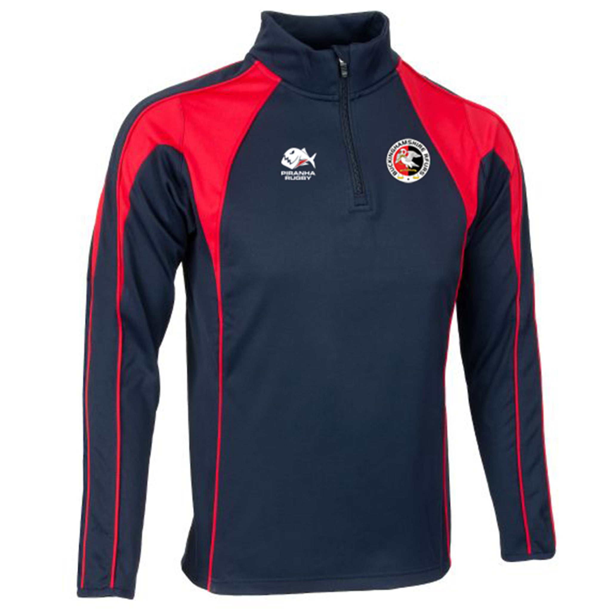 Bucks Refs Soc Mid Layer: Navy/Red