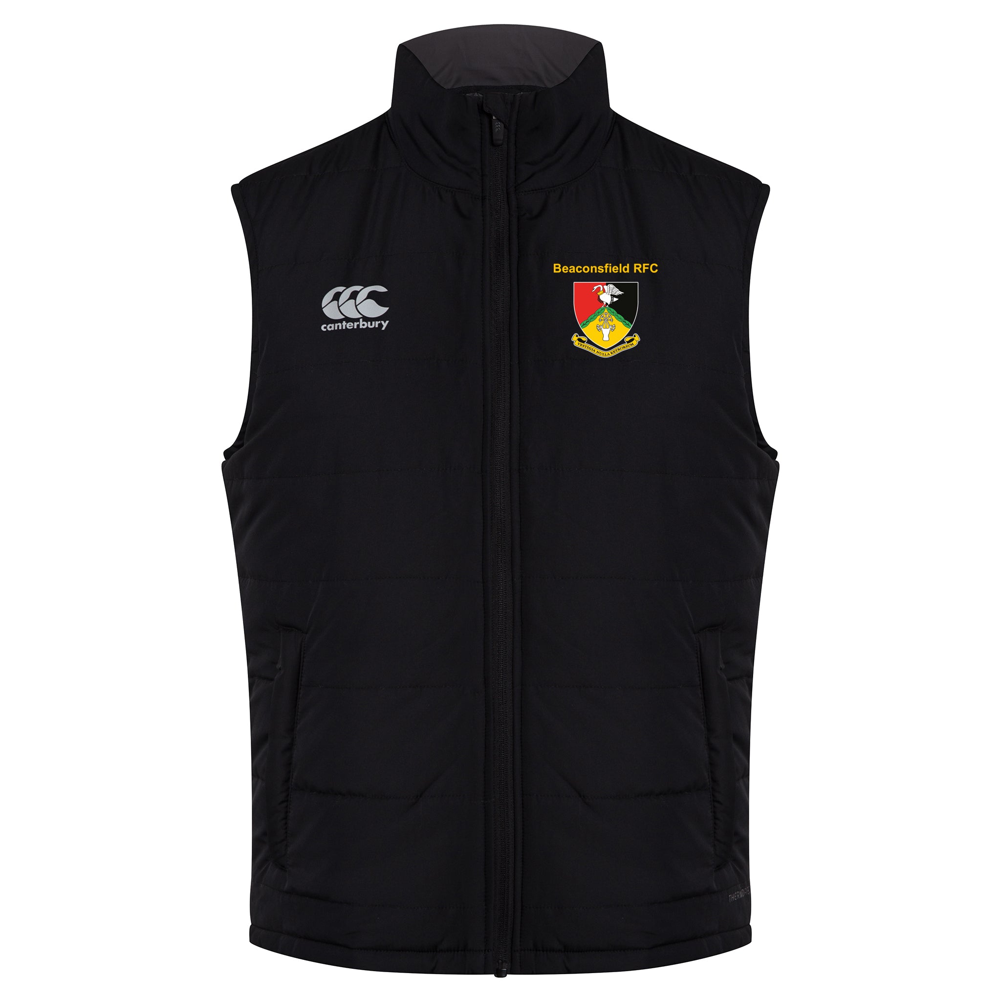 Beaconsfield RFC Canterbury Pro II Thermoreg Gilet: Black