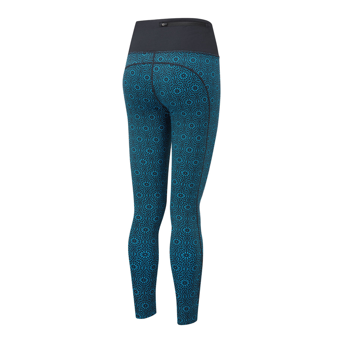 Ronhill Womens Life Tights: Deep Blue/MicroFloral