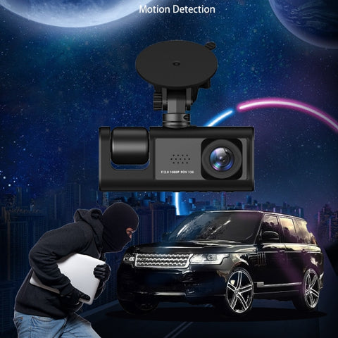 Seurico™ Three-Channel Dash Cam with IR Night Vision & G-Sensor