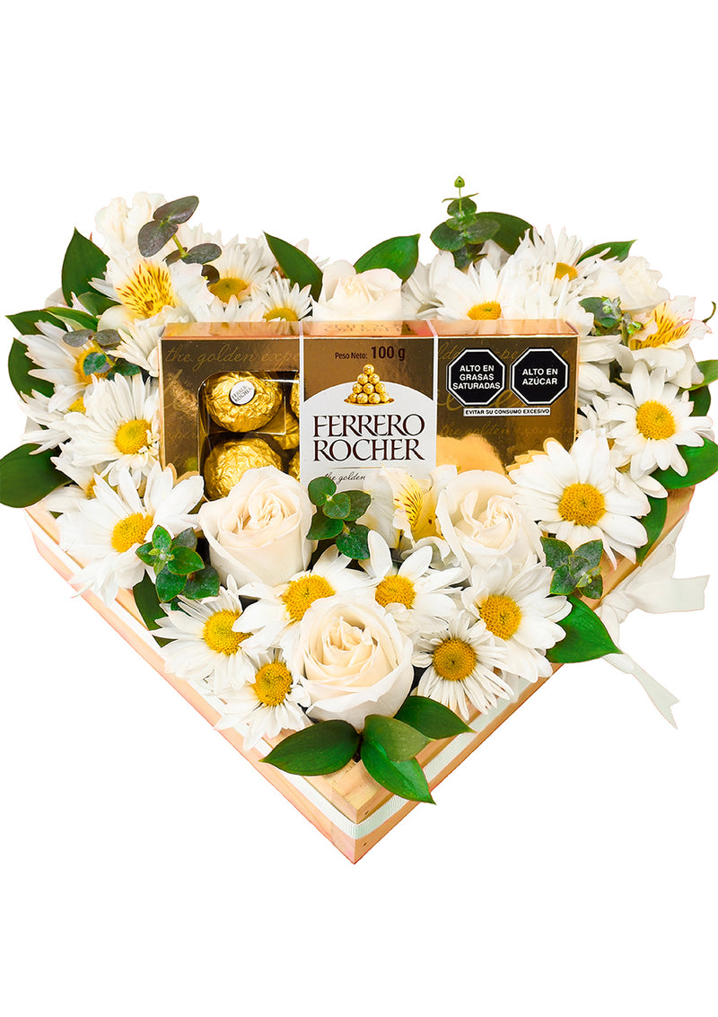 Arreglos florales para cumpleaños, caja con rosas y chocolates, rosas y  chocolates. – Florería Bloom