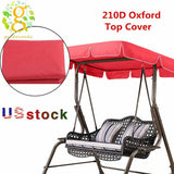 New Outdoor Swing Top Sunshade Cover Canopy Replacement Garden Rainproof US
