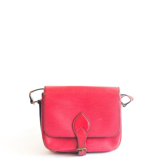 Vintage Louis Vuitton Sac D'epaule red epi Shoulder Bag – Secondista