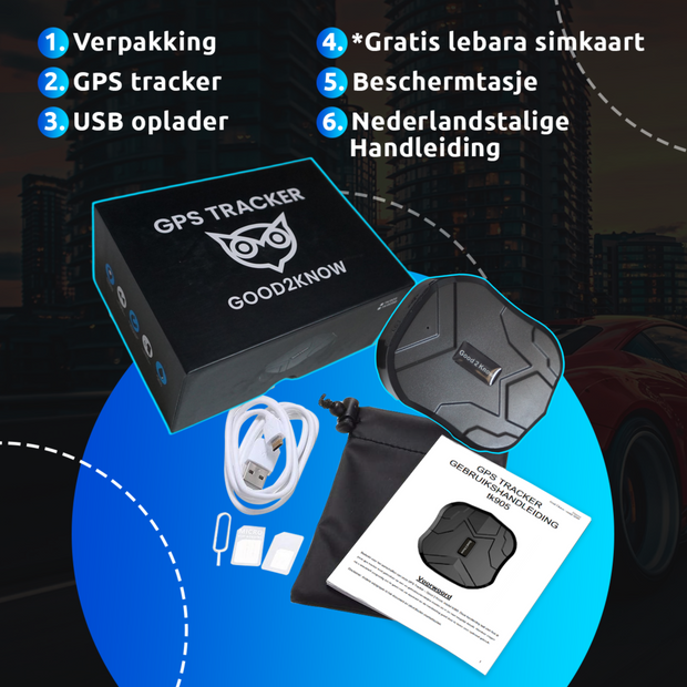 Good2Know tracker - Including card &amp; Subscription – Good-2-know.nl