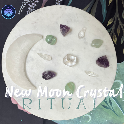 luna crystal intentions ritual for new moon beginners