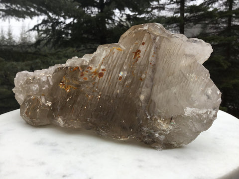 smoky elestial xl quartz crystal