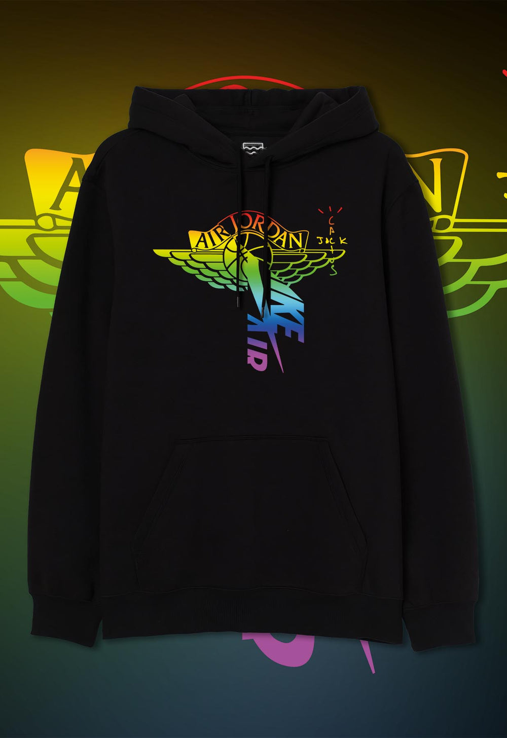 air jordan rainbow hoodie