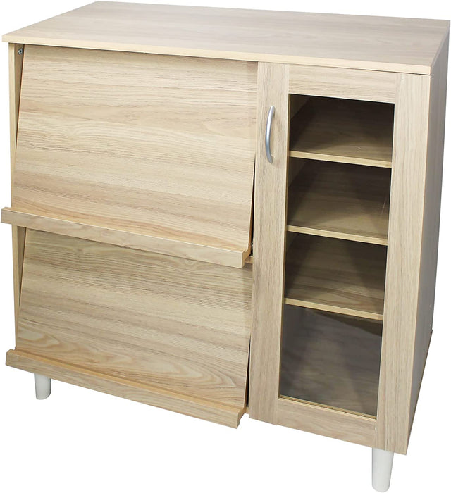 Ilie Larder Cupboard - Light Brown