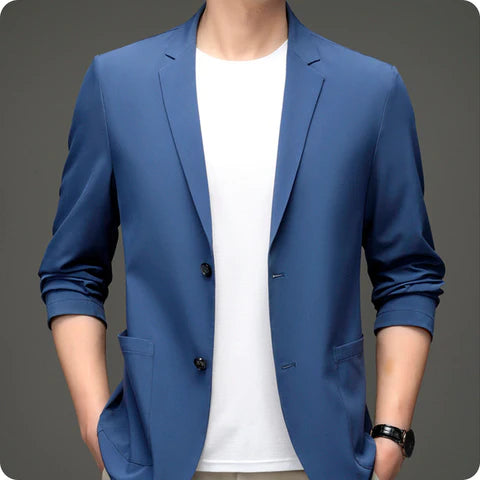 Blazer Casual Masculino em Seda Gelo - Matteo