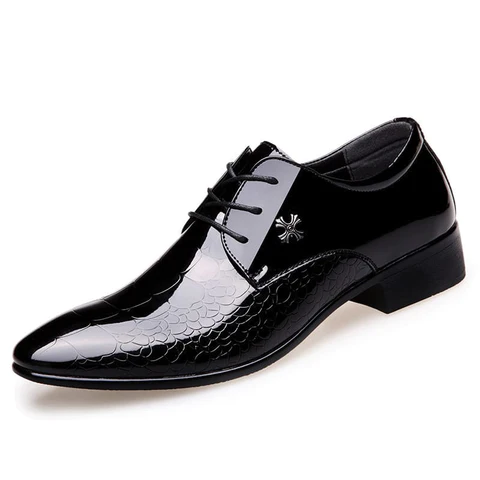 Sapatos de Couro Envernizado Masculino - Reynalds