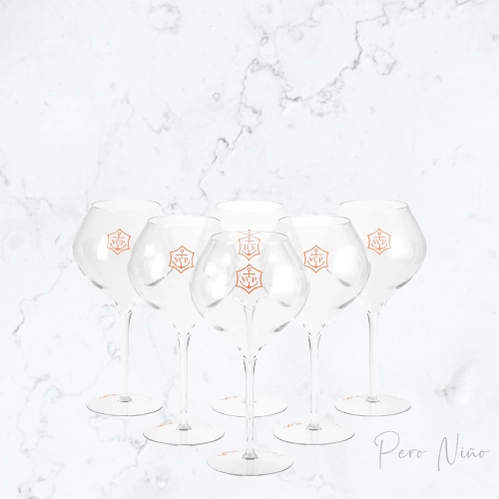 Veuve Clicquot Acrylic Rosé Glasses - Set of 4 – The Champagne Diet Boutique